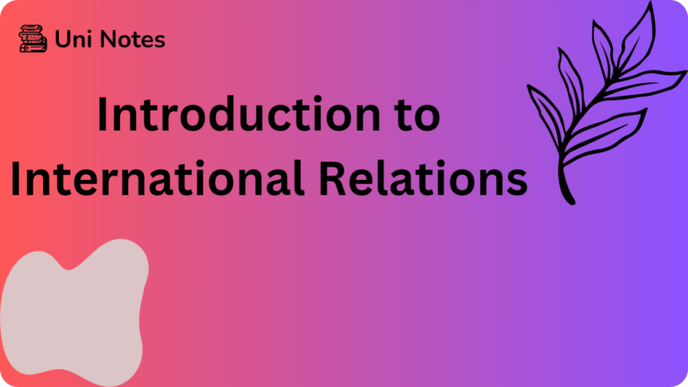 thesis ideas international relation