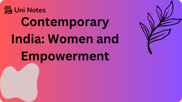 Contemporary India Women and Empowerment Template