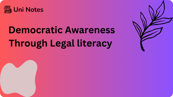 Democratic Awareness Through Legal literacy Template