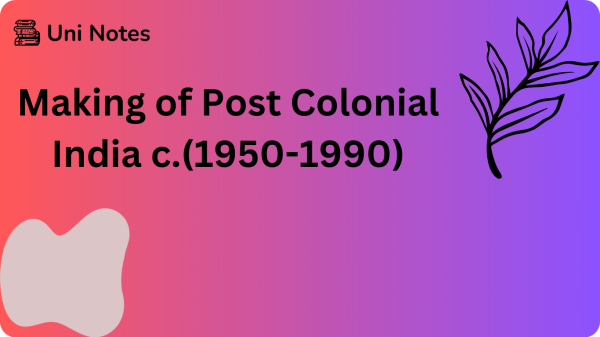 Making of Post Colonial India 1950-1990 Template